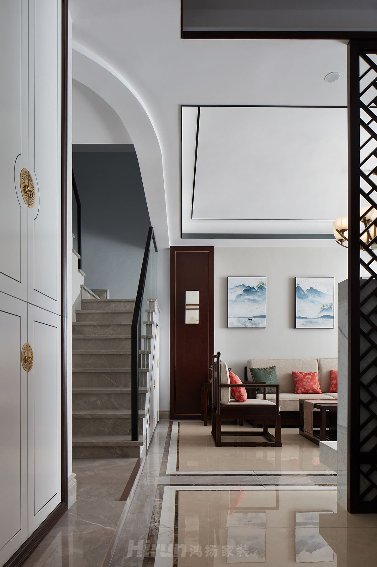 長(zhǎng)泰豪園400㎡寫(xiě)意木構(gòu)別墅 裝修案例實(shí)景圖-SWSY2020-1