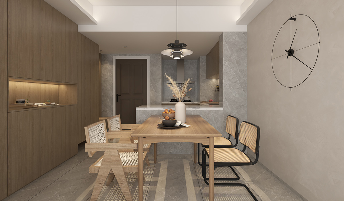 陽光城尚東灣凌云府113㎡北歐之光三居室 裝修案例效果圖-1