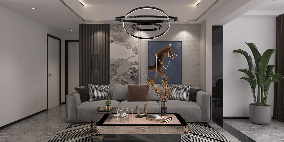 陽光城尚東灣愉景苑116㎡雅致現代三居室 裝修案例效果圖-4