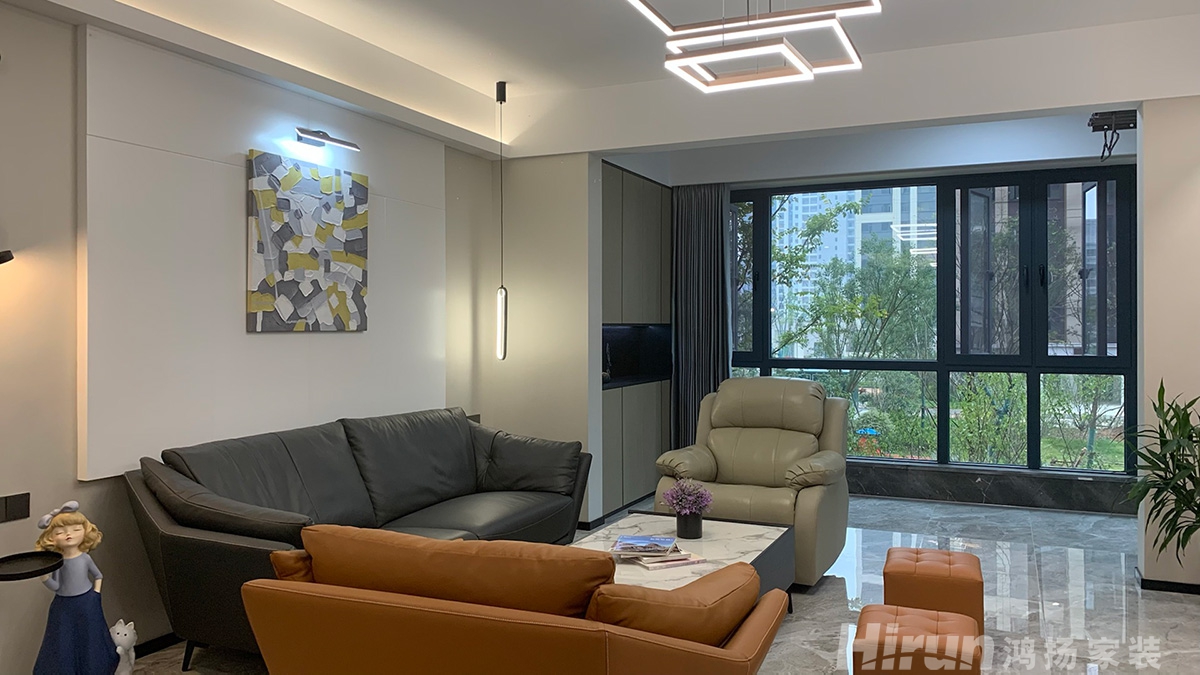 蓉國新賦170㎡雅致現(xiàn)代三居室 裝修案例實景圖-6