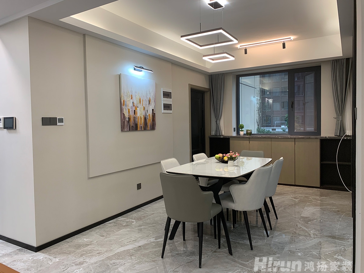 蓉國新賦170㎡雅致現(xiàn)代三居室 裝修案例實景圖-1