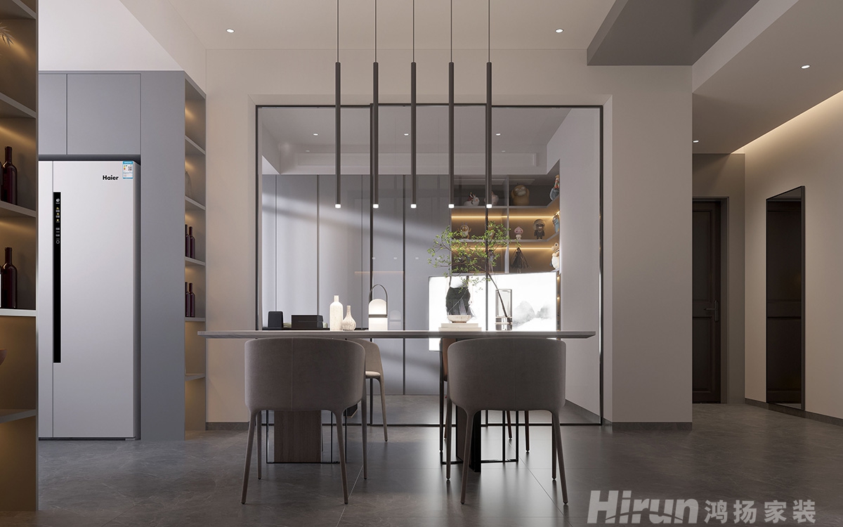 博林金谷120㎡雅致現代三居室 裝修案例效果圖-3