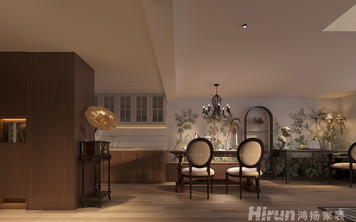 萬科金色麥田100㎡新裝飾主義復(fù)式 裝修案例效果圖-6