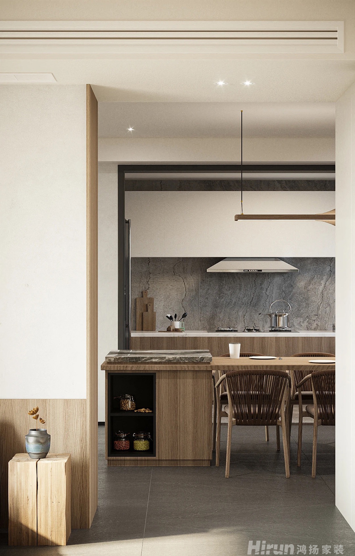 天一康園160㎡北歐之光四居室 裝修案例效果圖-3