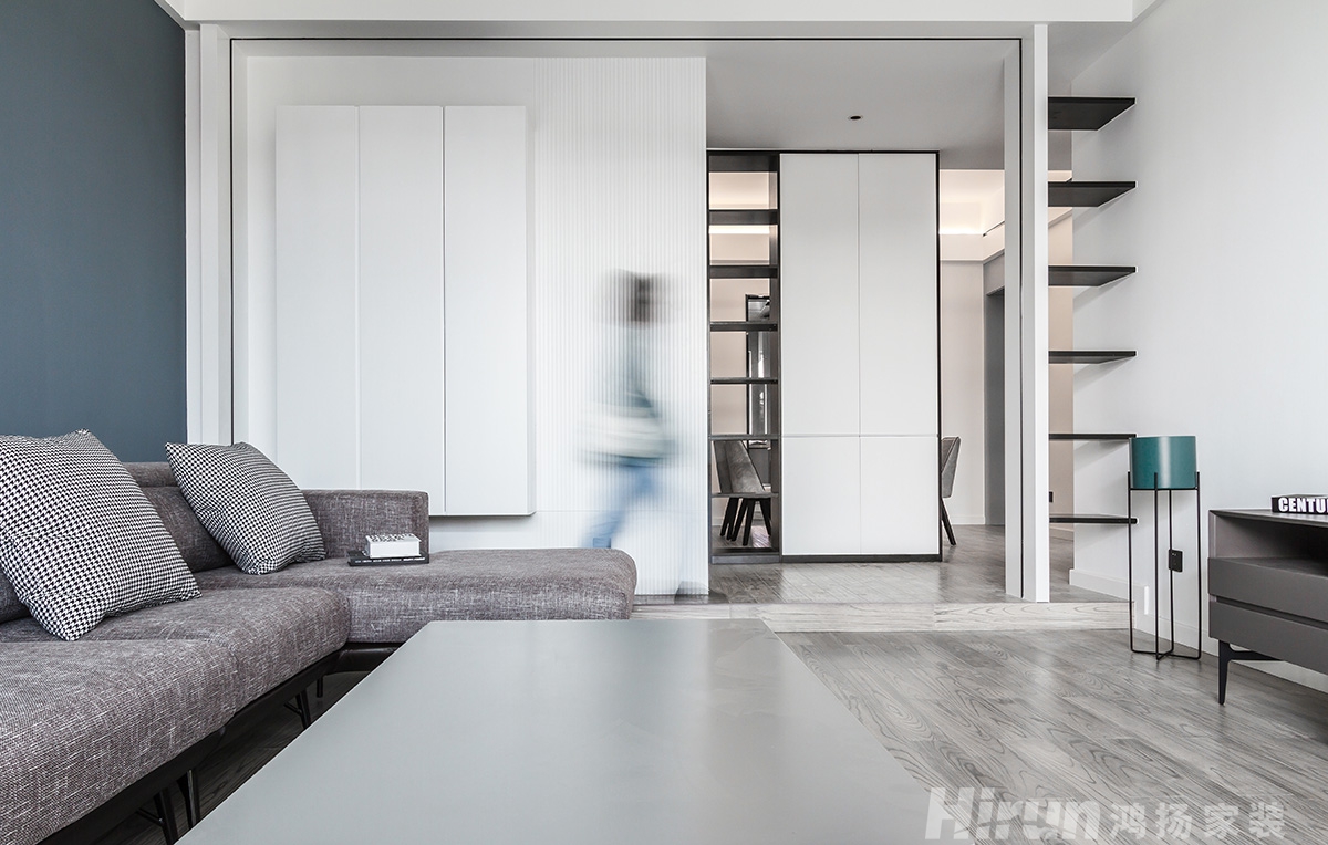 金色山莊130㎡雅致現(xiàn)代三居室 裝修案例實(shí)景圖-6