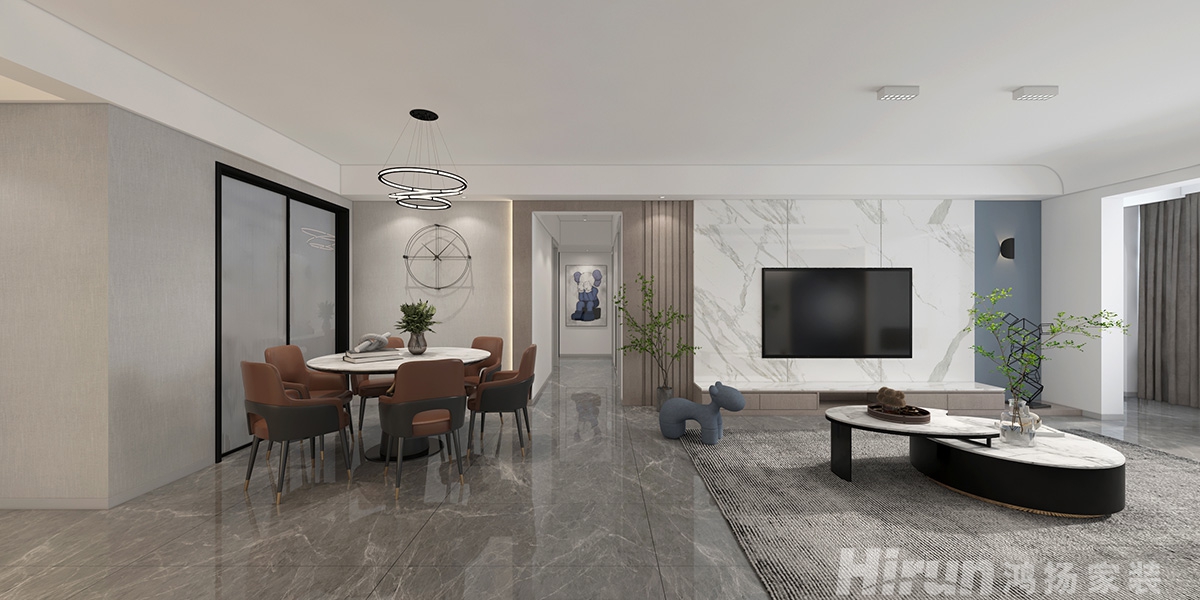 碧桂園潭州府150㎡北歐之光四居室 裝修案例實景圖-2