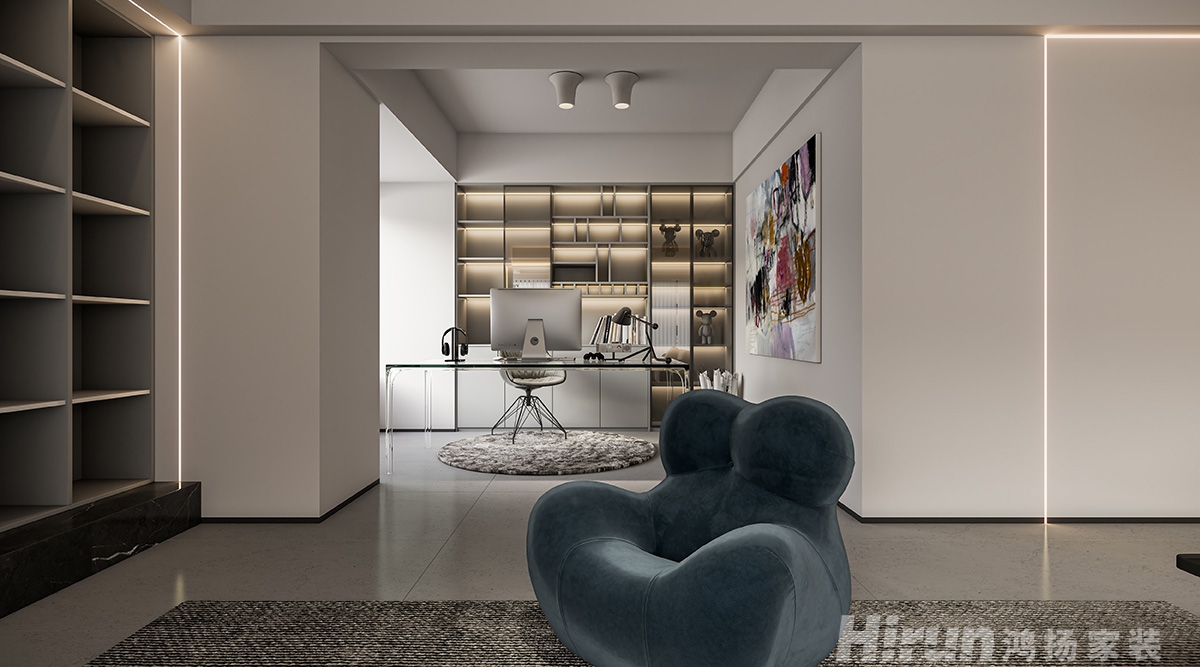 陽光城尚東灣愉景苑130㎡雅致現(xiàn)代三居室 裝修案例效果圖-2