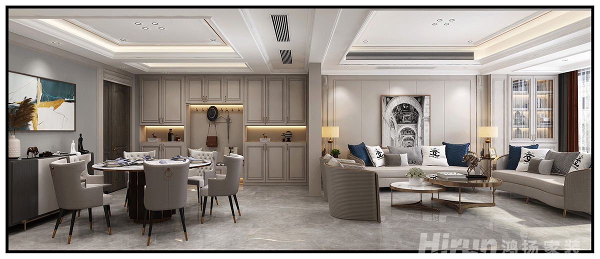 壹品熙園180㎡新裝飾主義復(fù)式 裝修案例效果圖-9