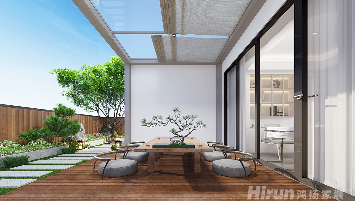 東陽文化廣場220㎡新裝飾主義復式 裝修案例效果圖-7