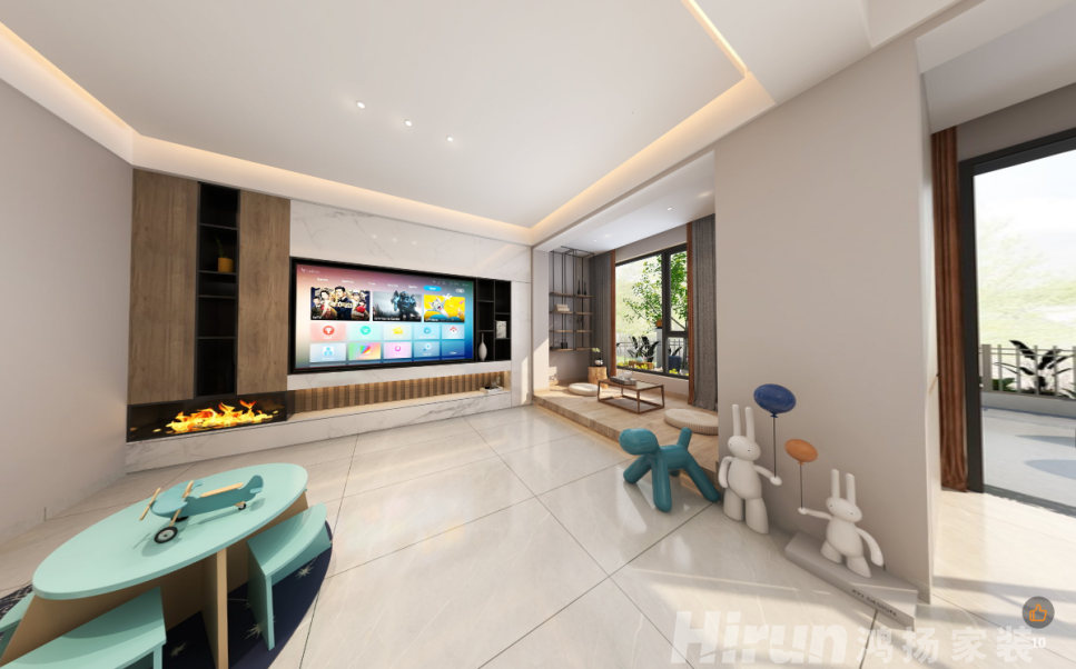 當代上品灣300㎡北歐之光別墅 裝修案例效果圖-7