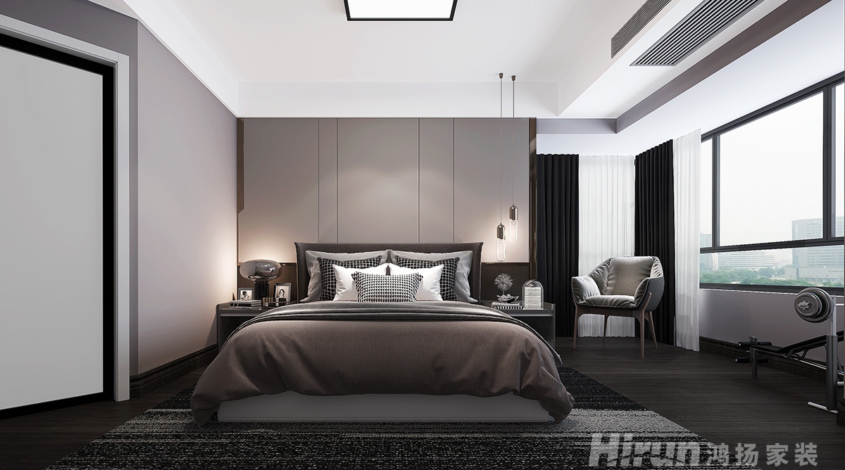 置信逸都花園220㎡雅致現(xiàn)代大平層 裝修案例效果圖-3