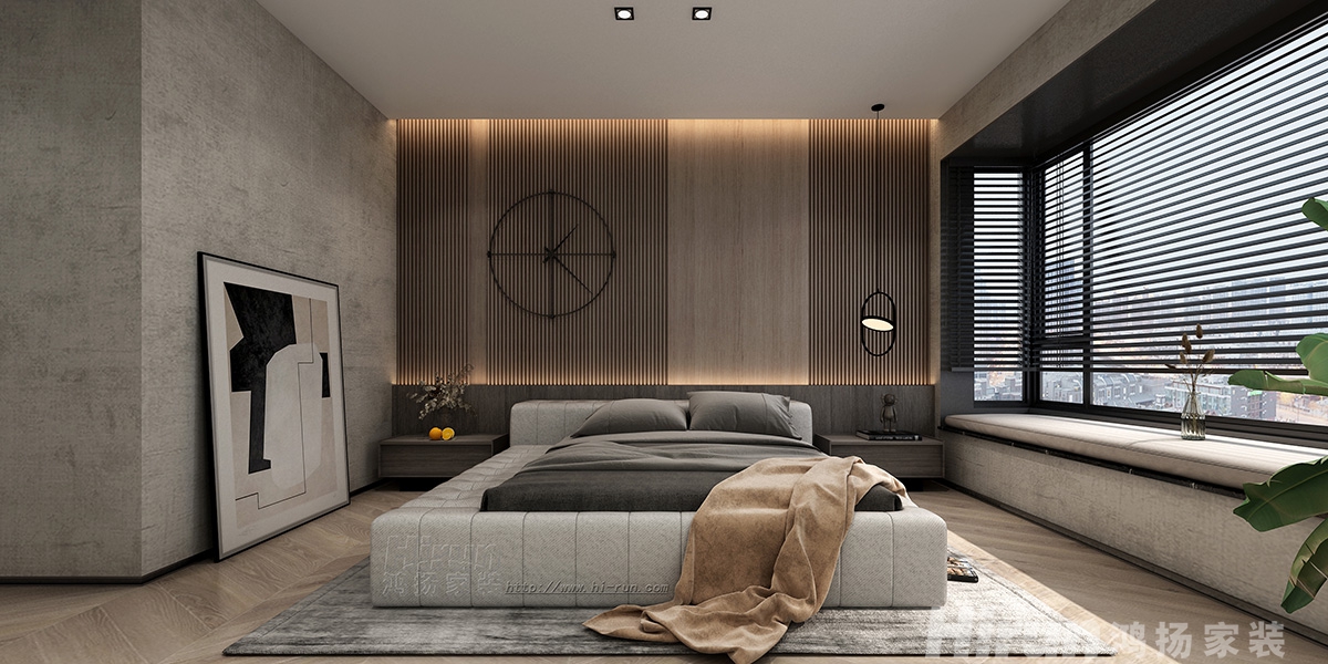 經世龍城150㎡雅致現代四居室 裝修案例效果圖-9