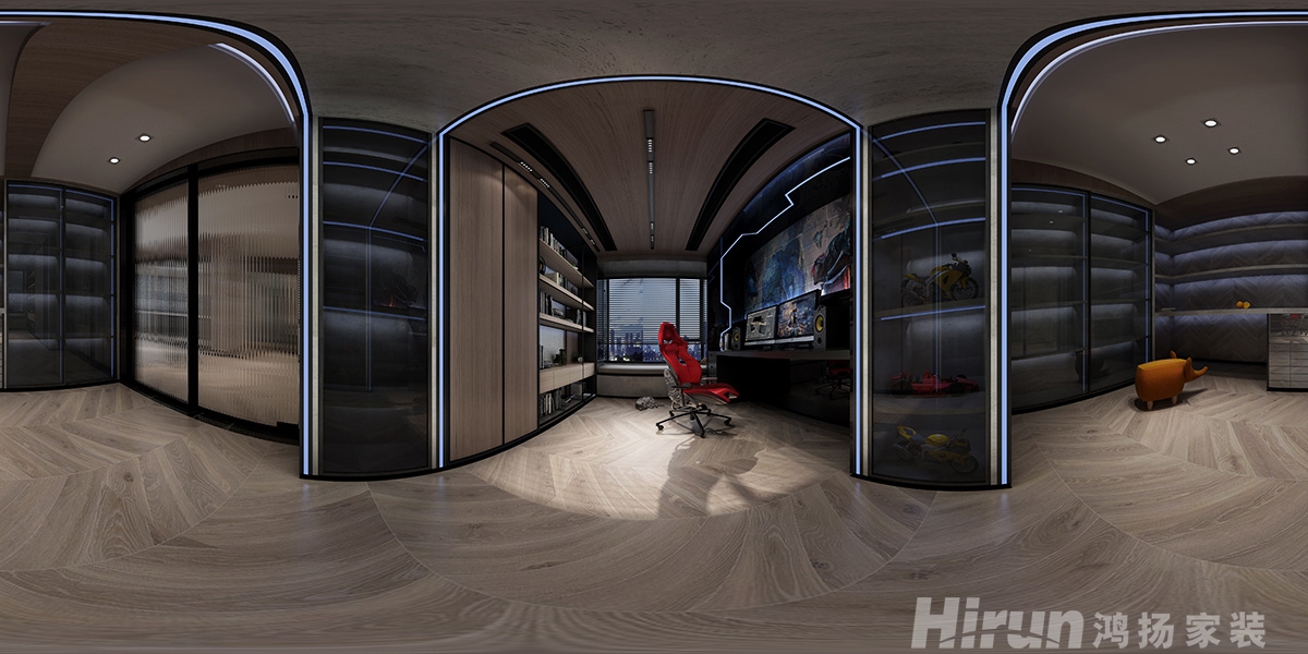 經世龍城150㎡雅致現代四居室 裝修案例效果圖-14