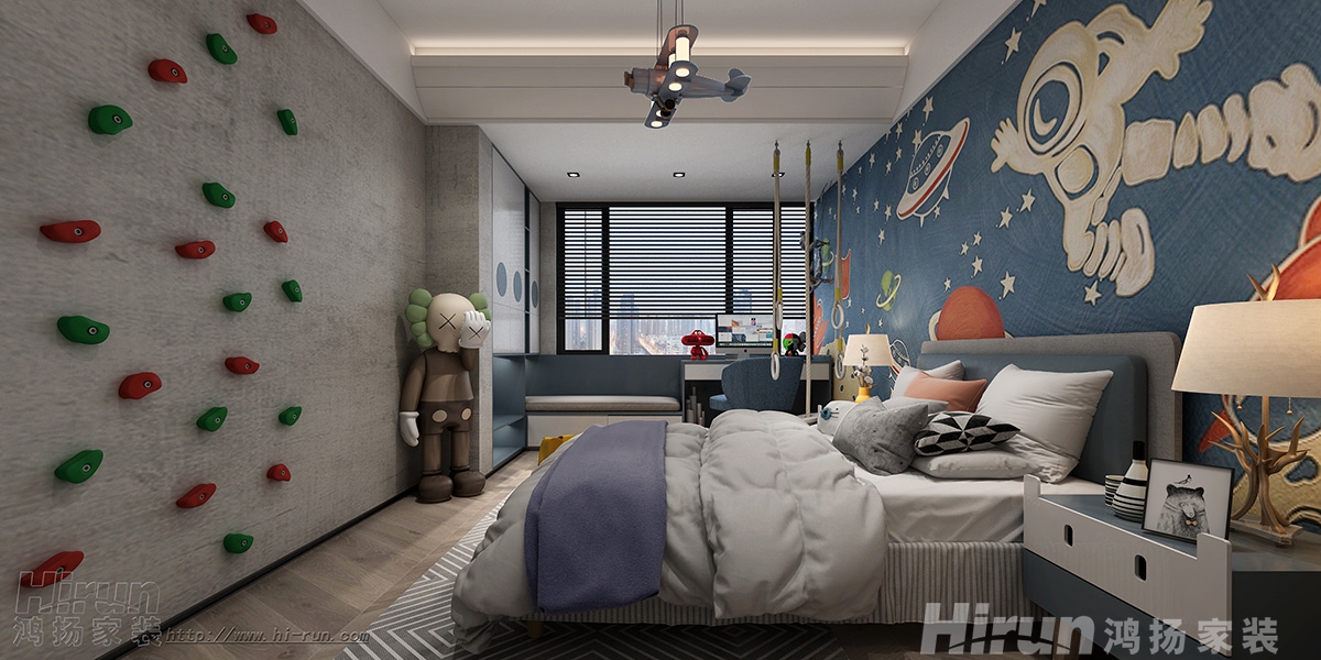 經世龍城150㎡雅致現代四居室 裝修案例效果圖-13