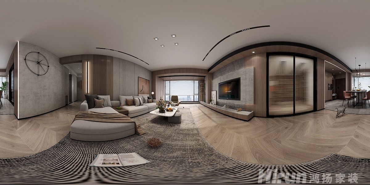 經世龍城150㎡雅致現代四居室 裝修案例效果圖-16