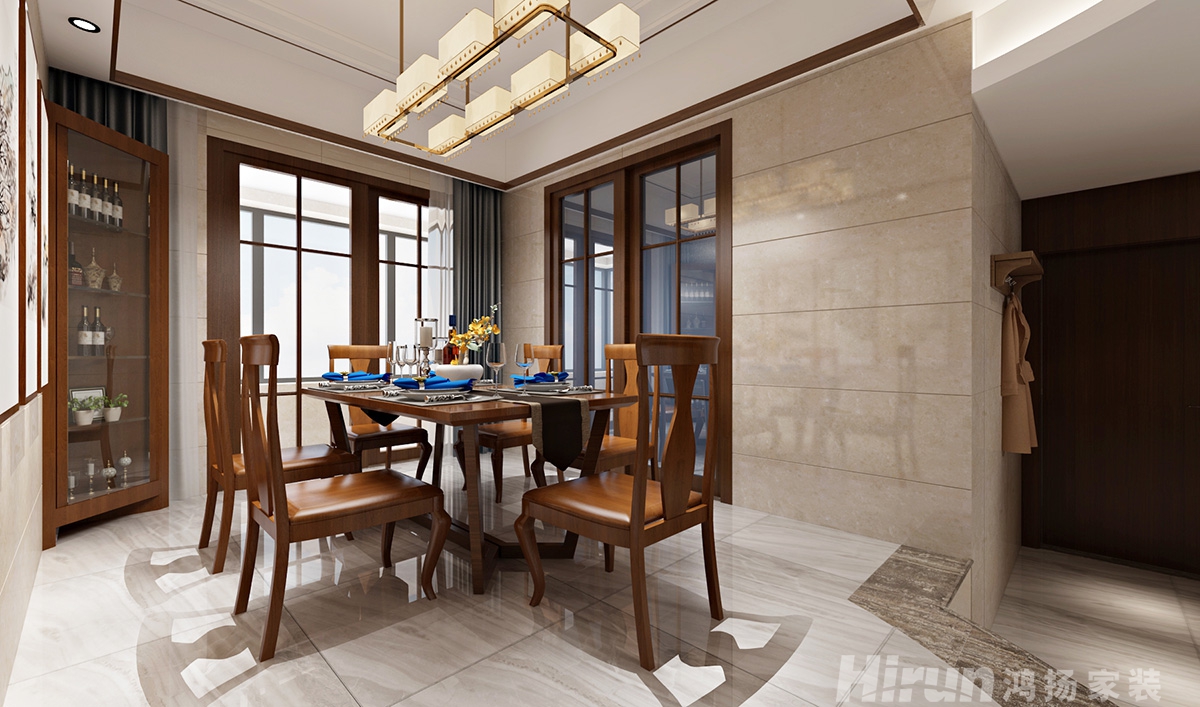 聯(lián)誼親親家園150㎡復(fù)合寫意四居室 裝修案例效果圖-4