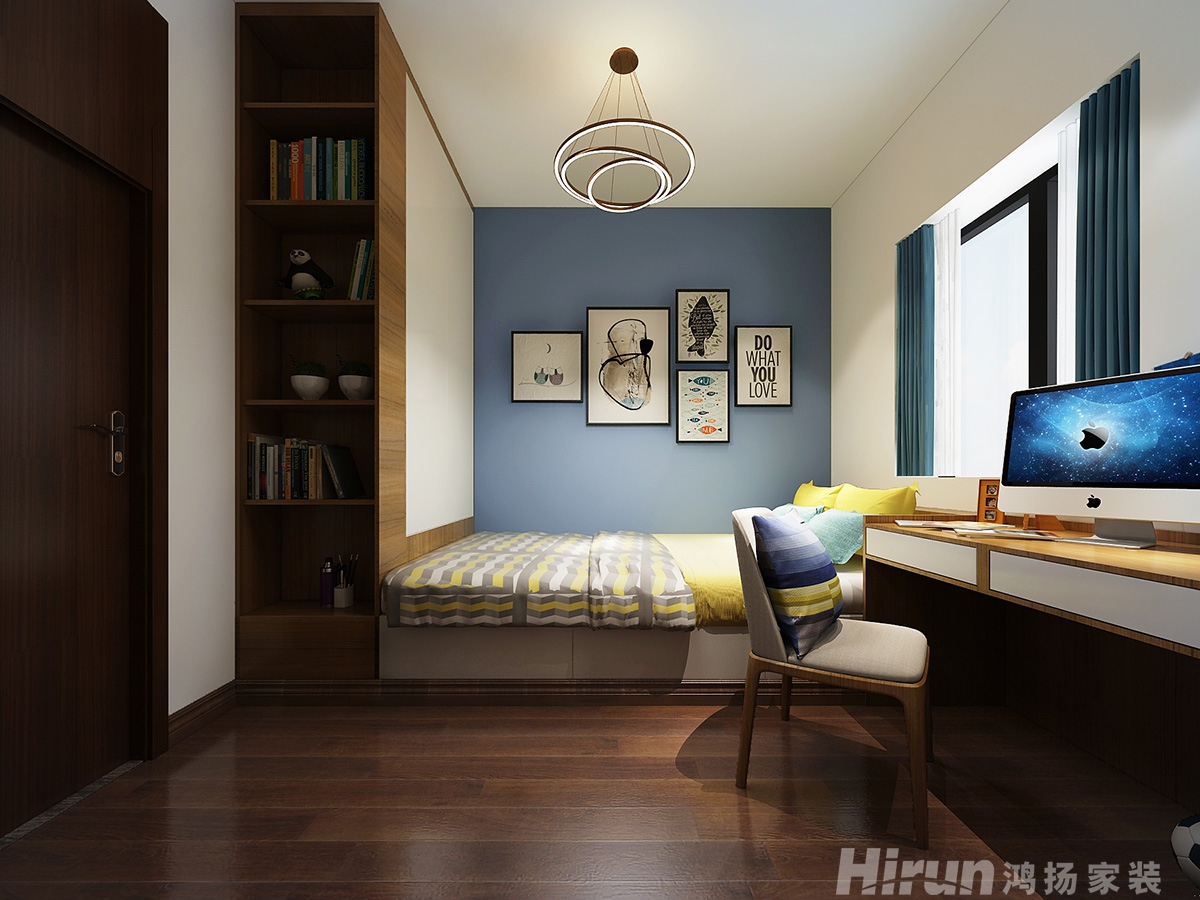 聯(lián)誼親親家園150㎡復(fù)合寫意四居室 裝修案例效果圖-11