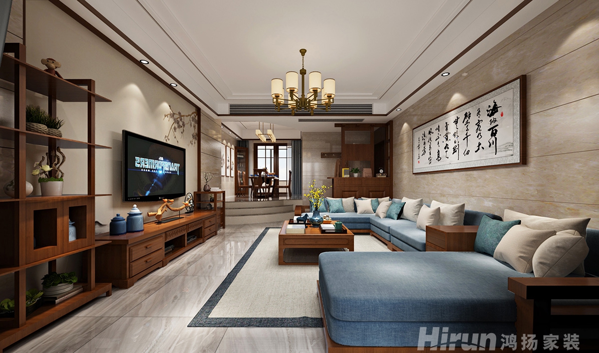 聯(lián)誼親親家園150㎡復(fù)合寫意四居室 裝修案例效果圖-8