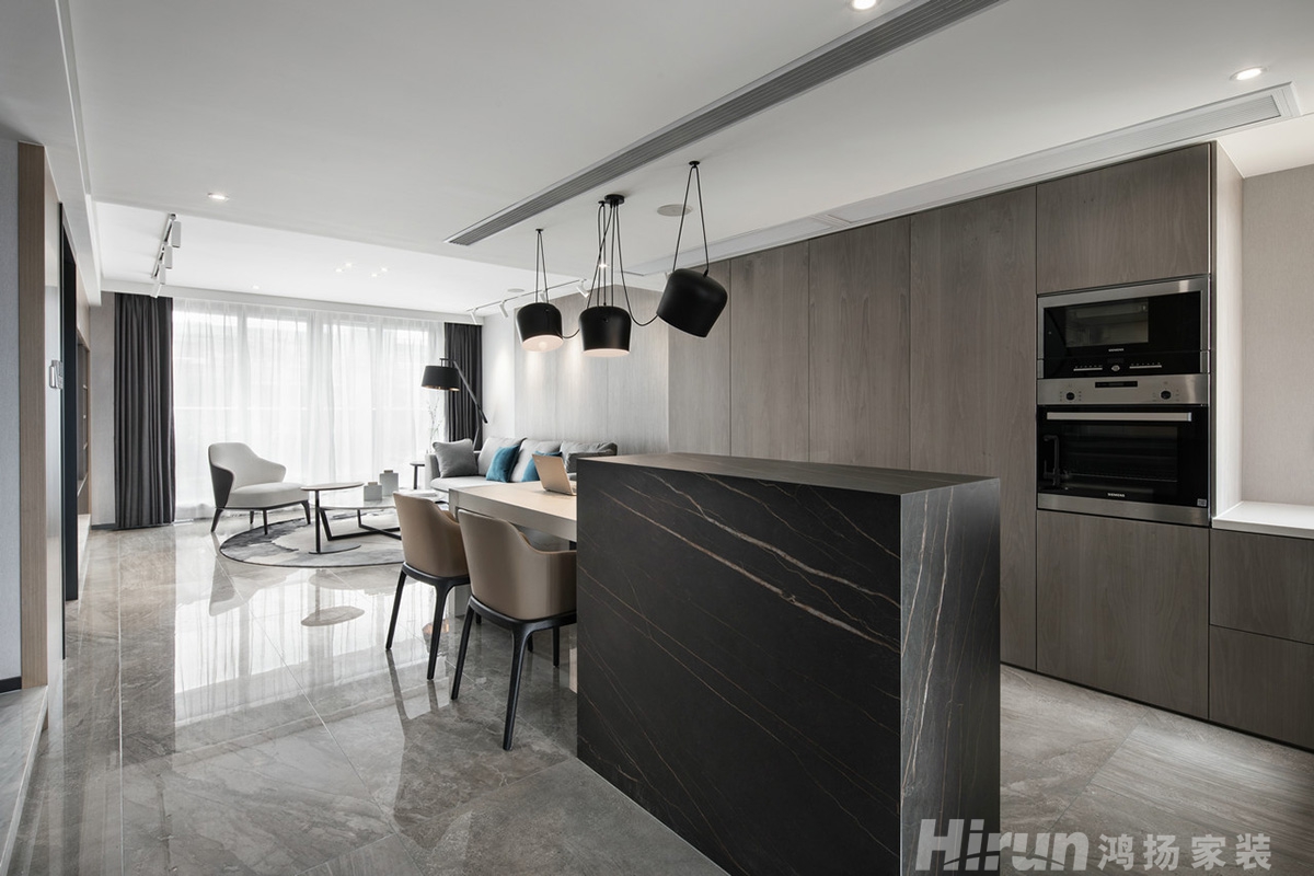 融創提香藍岸200㎡北歐之光復式 裝修案例實景圖-2