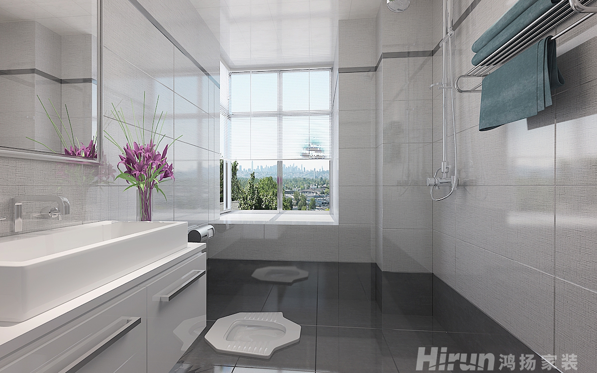 盤龍世紀城130㎡北歐之光三居室 裝修案例效果圖-12