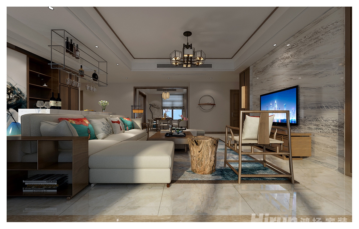 湘銀星城160㎡復(fù)合寫意四居室 裝修案例效果圖-15