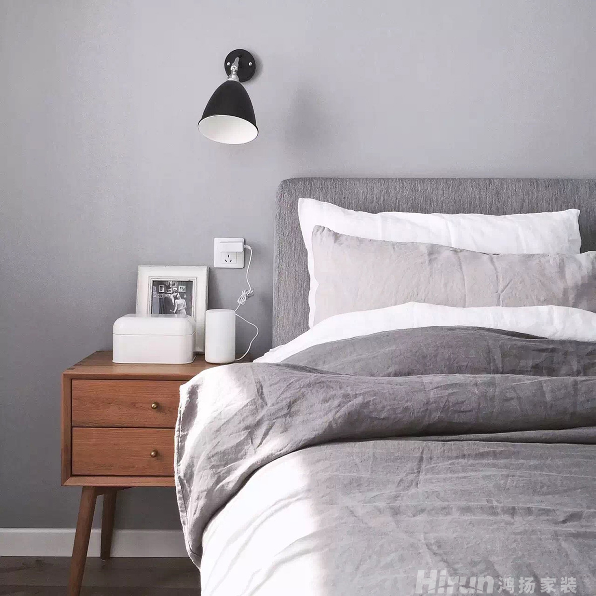 鑫遠御文臺90㎡北歐之光二居室 裝修案例實景圖-5