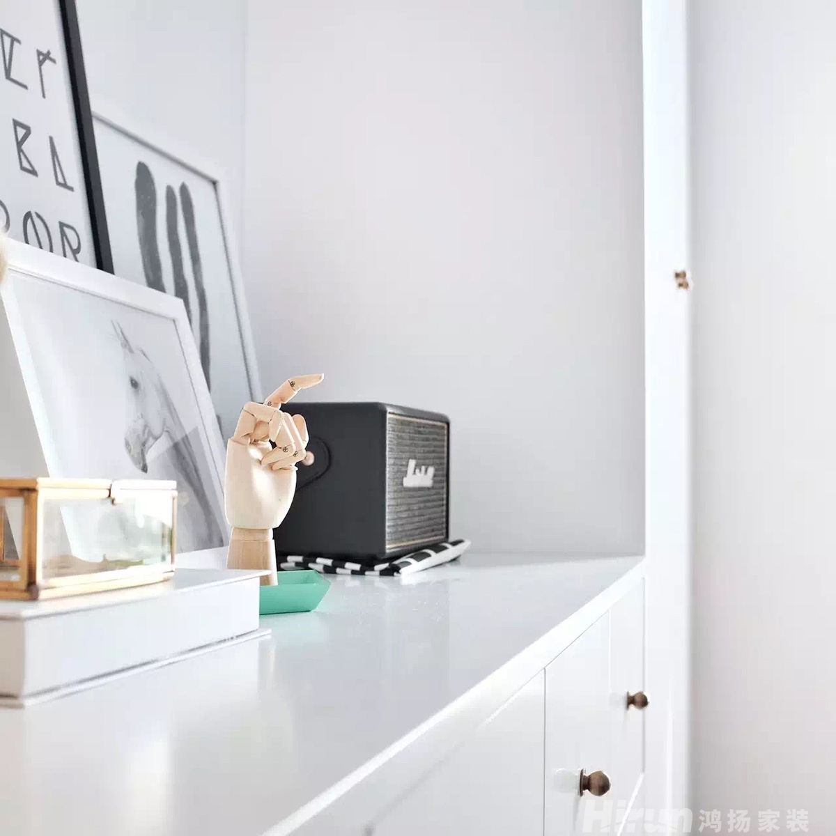 鑫遠御文臺90㎡北歐之光二居室 裝修案例實景圖-8