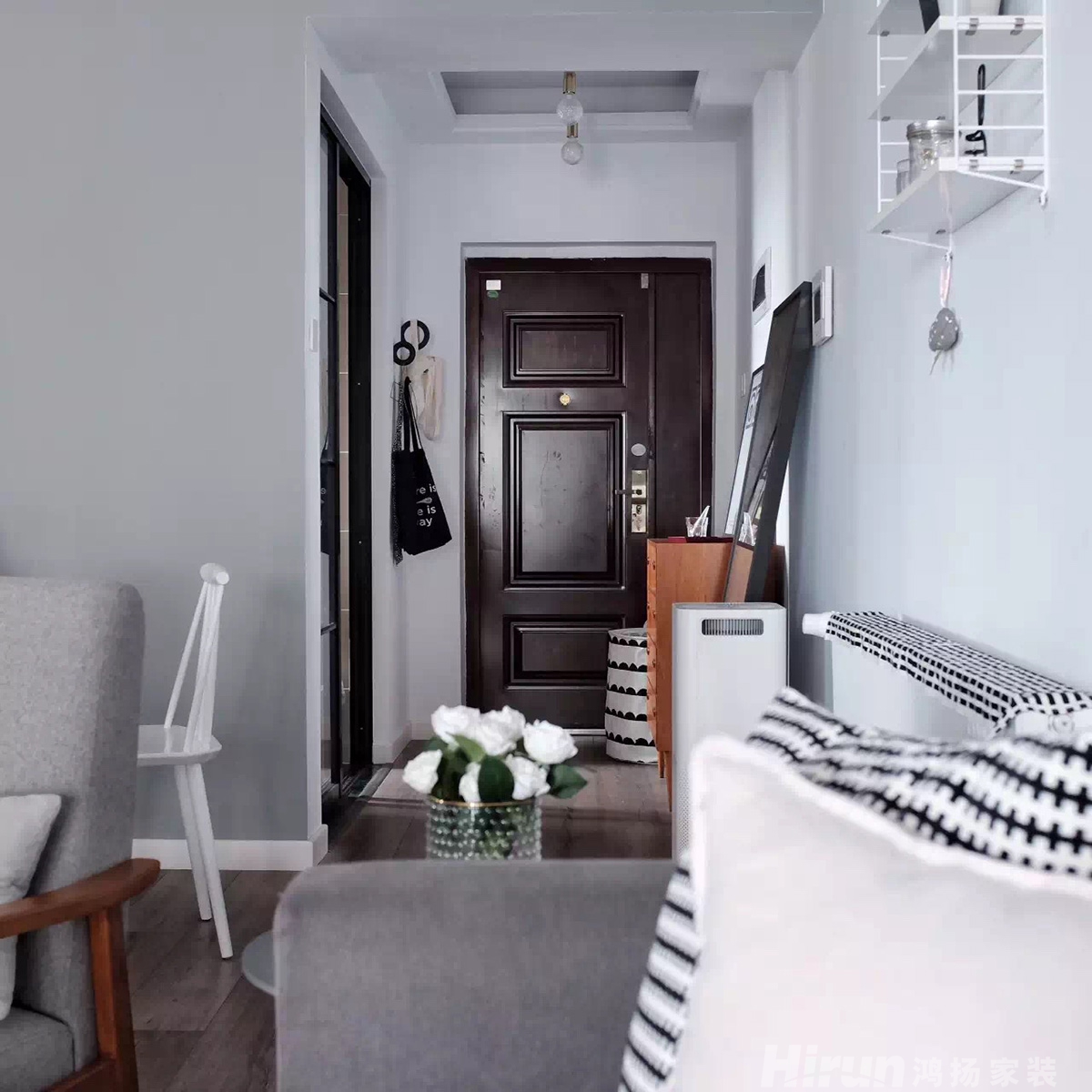 鑫遠御文臺90㎡北歐之光二居室 裝修案例實景圖-9