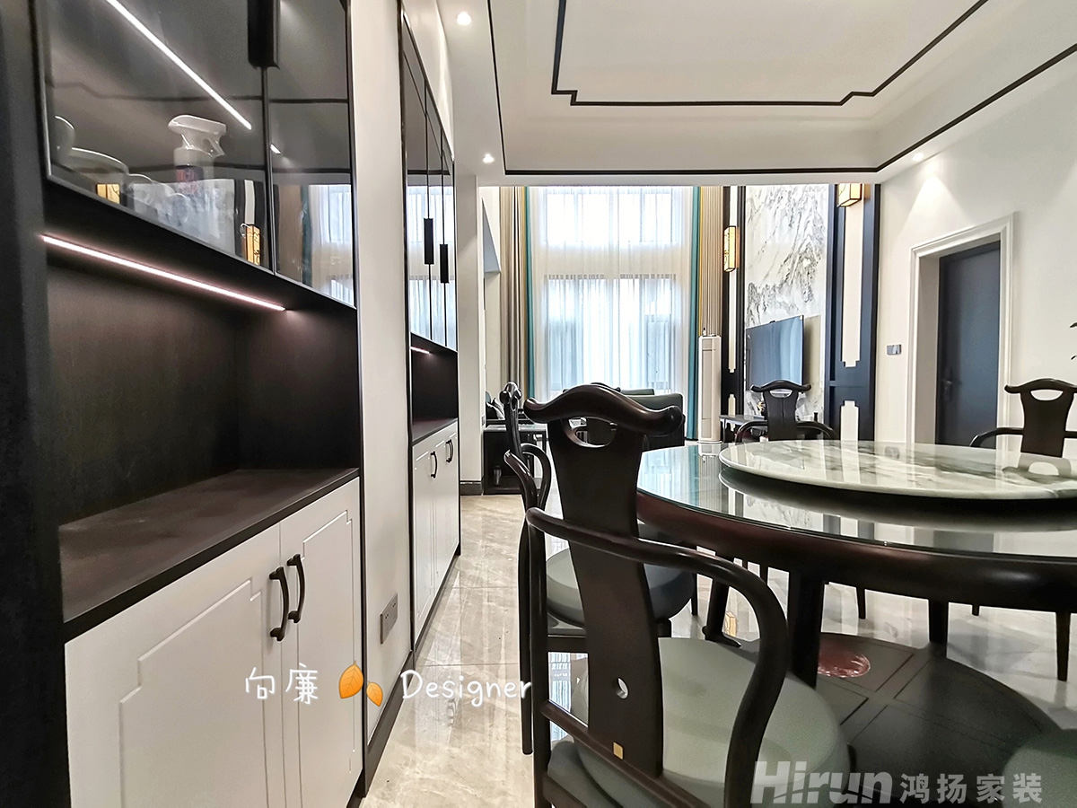 綠田自建房280㎡復合寫意別墅 裝修案例實景圖-1