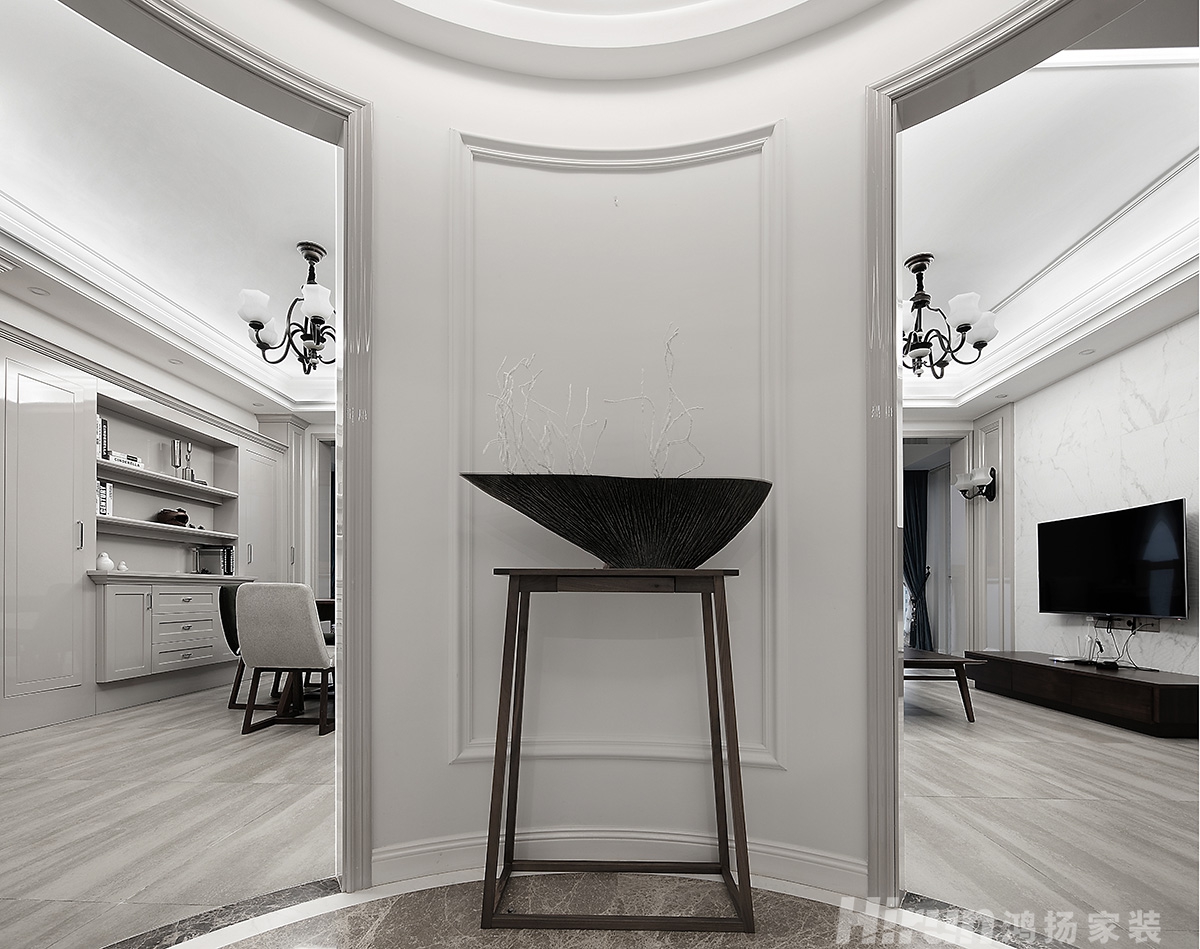 中建梅溪湖中心190㎡復(fù)古風(fēng)潮四居室 裝修案例實(shí)景圖-8