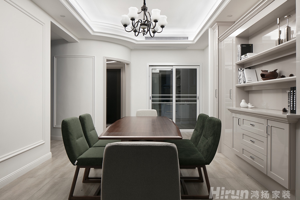 中建梅溪湖中心190㎡復(fù)古風(fēng)潮四居室 裝修案例實(shí)景圖-5