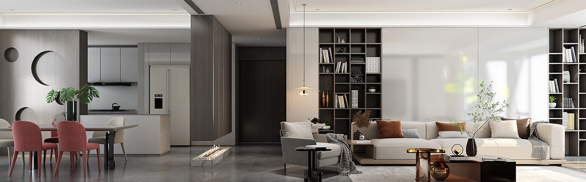 長(zhǎng)房東旭國(guó)際260㎡北歐之光大平層 裝修案例效果圖-4