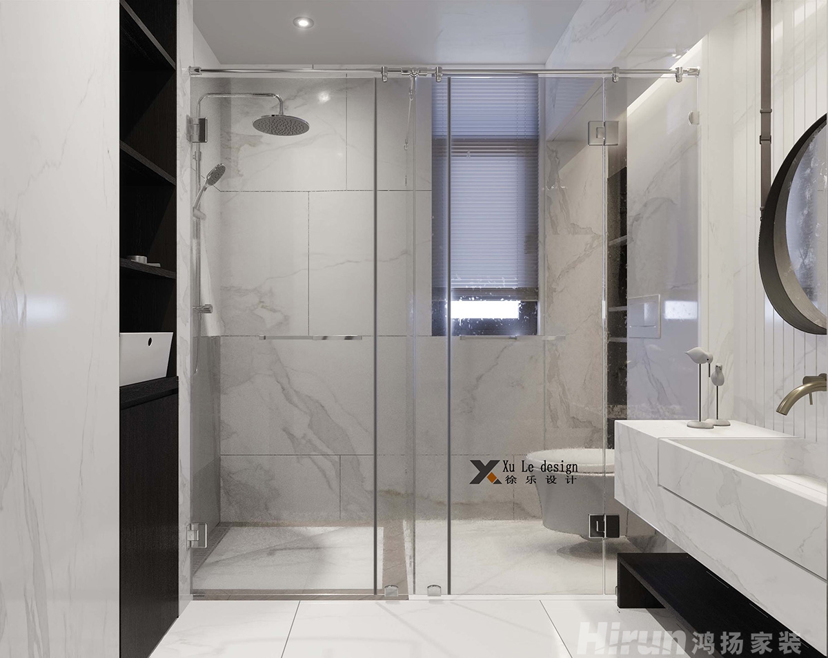 萬景國際花園100㎡北歐之光三居室 裝修案例效果圖-10