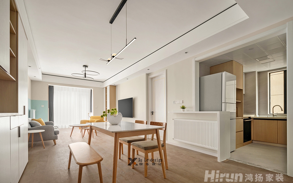 中建大公館115㎡北歐之光三居室 裝修案例實景圖-7