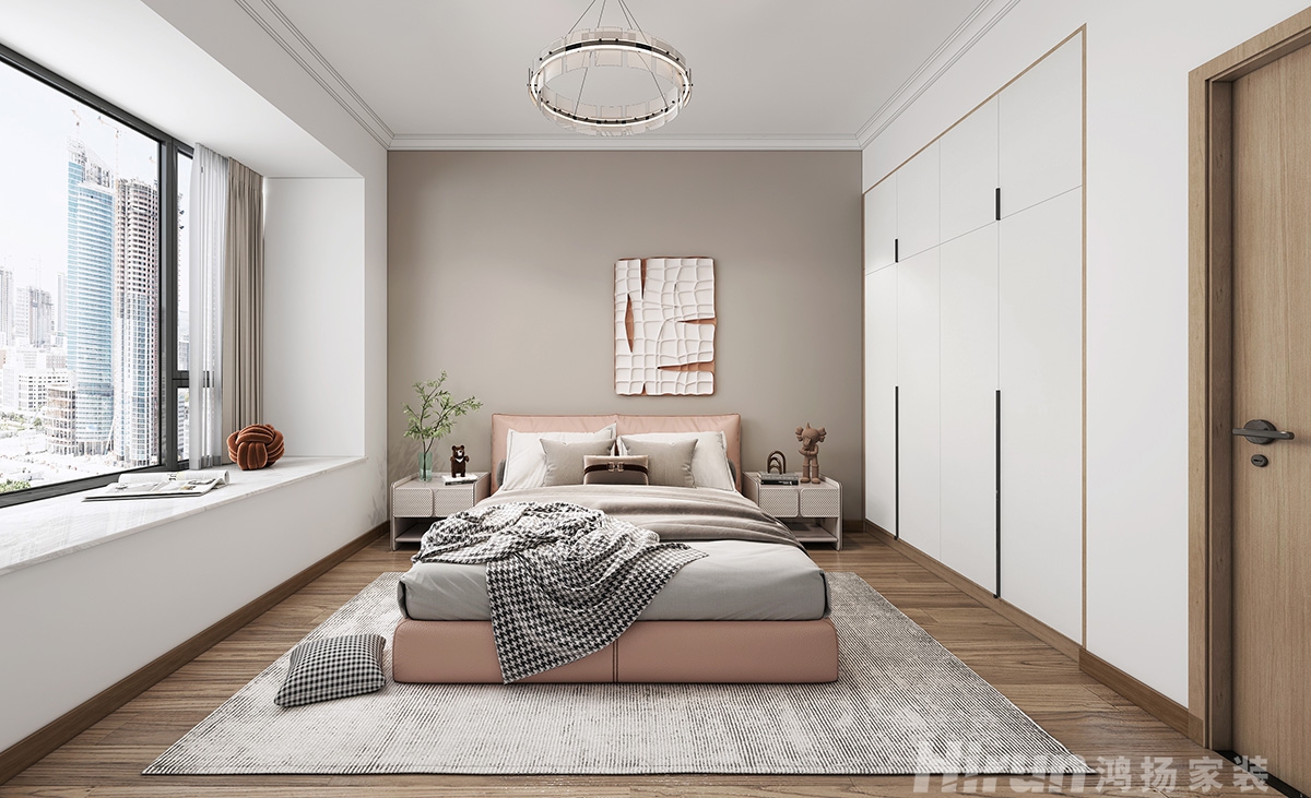 旭日丹城160㎡復(fù)合寫意四居室 裝修案例效果圖-2