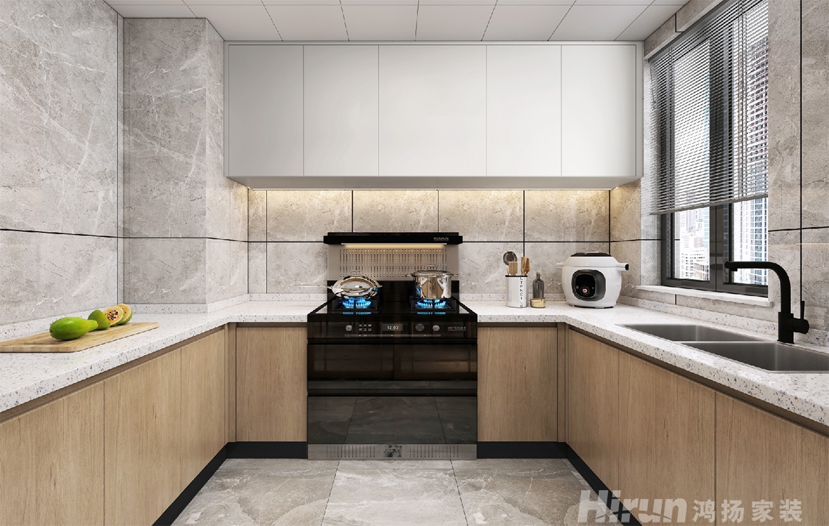 旭日丹城160㎡復(fù)合寫意四居室 裝修案例效果圖-2