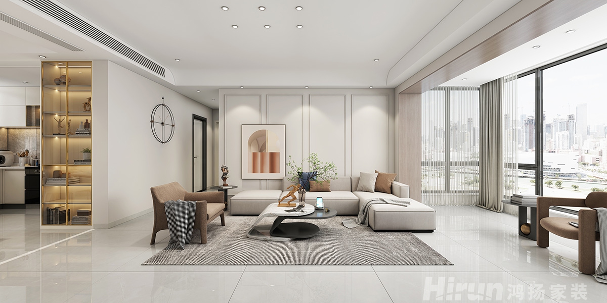 碧桂園城央一品180㎡新裝飾主義四居室 裝修案例效果圖-8