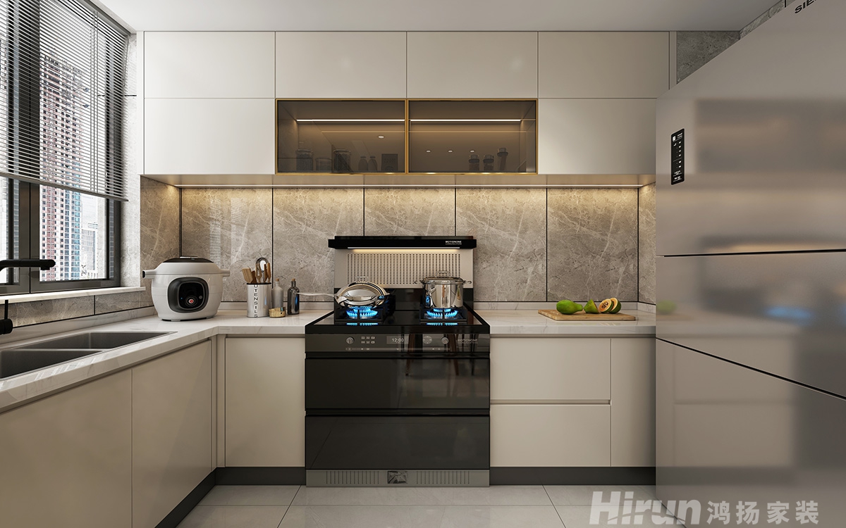 碧桂園城央一品180㎡新裝飾主義四居室 裝修案例效果圖-1