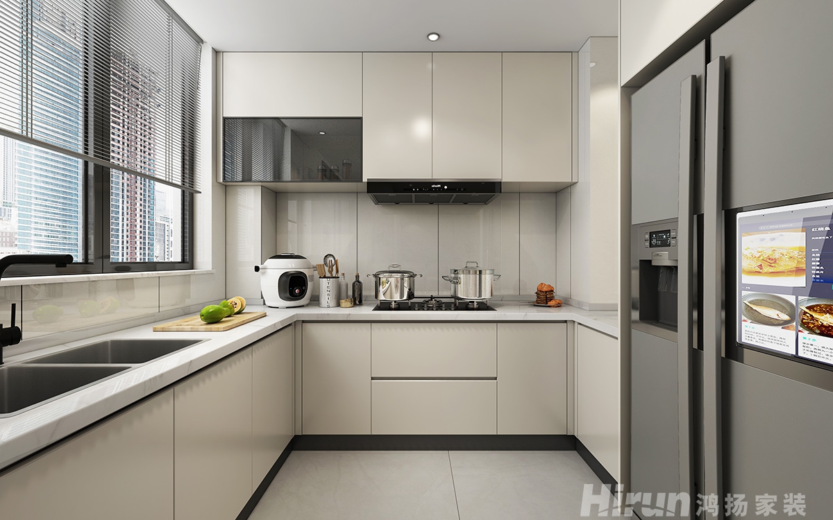 新偉公園悅府150㎡北歐之光四居室 裝修案例效果圖-5