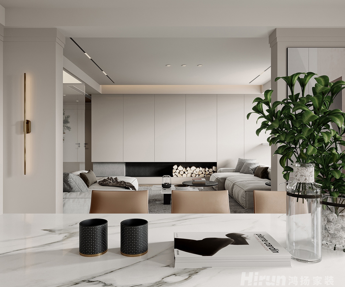 御江苑150㎡北歐之光四居室 裝修案例效果圖-2