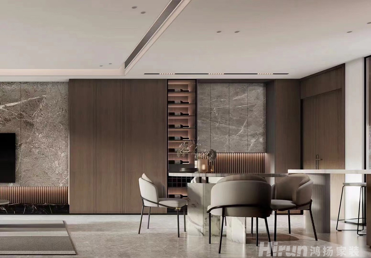 江嶼華庭152㎡北歐之光四居室 裝修案例效果圖-3