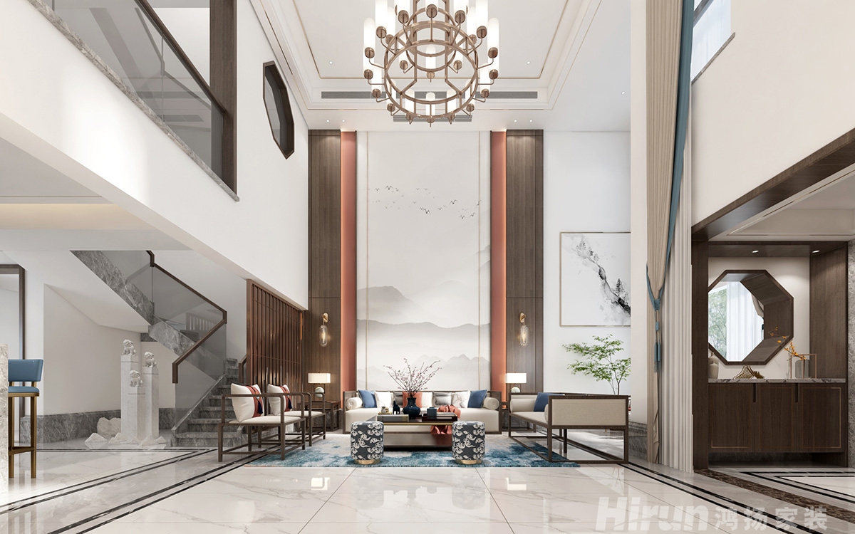 尚御尊城320㎡復合寫意別墅 裝修案例效果圖-3