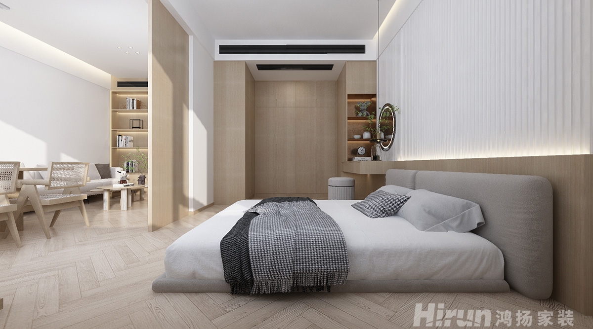 新景家園130㎡北歐之光三居室 裝修案例效果圖-3