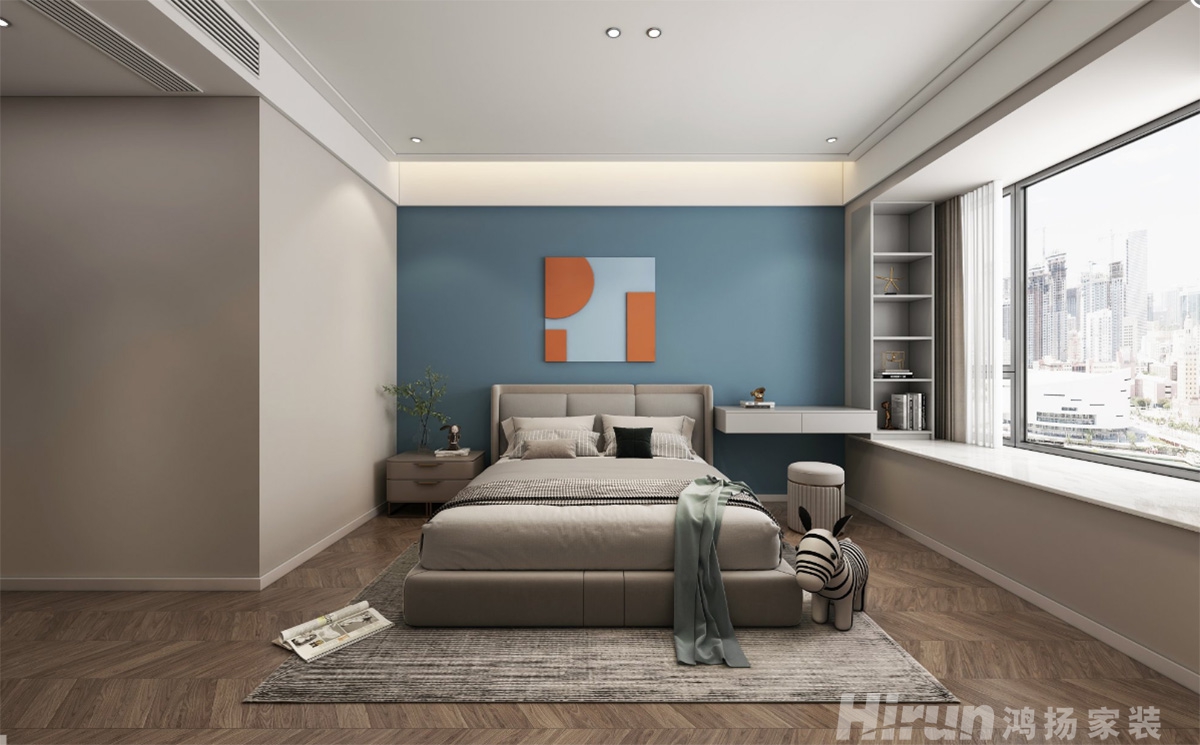 旭日丹城140㎡北歐之光四居室 裝修案例效果圖-3