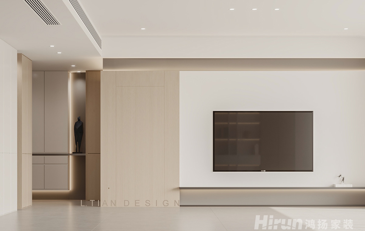 綠地麓湖郡147㎡北歐之光四居室 裝修案例效果圖-1