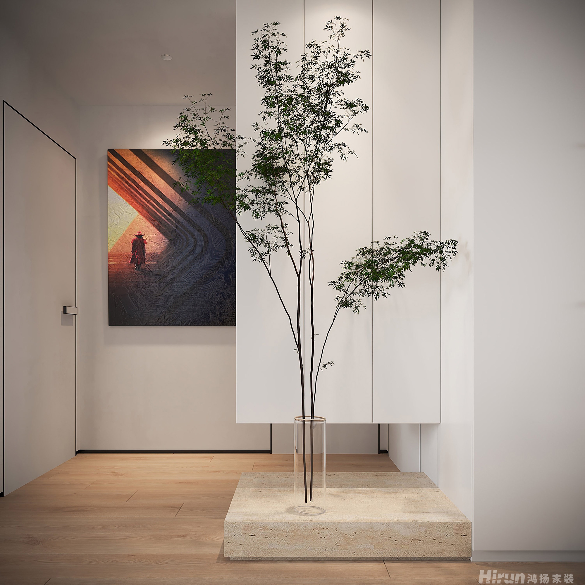 明昇壹城170㎡北歐之光四居室 裝修案例效果圖-3