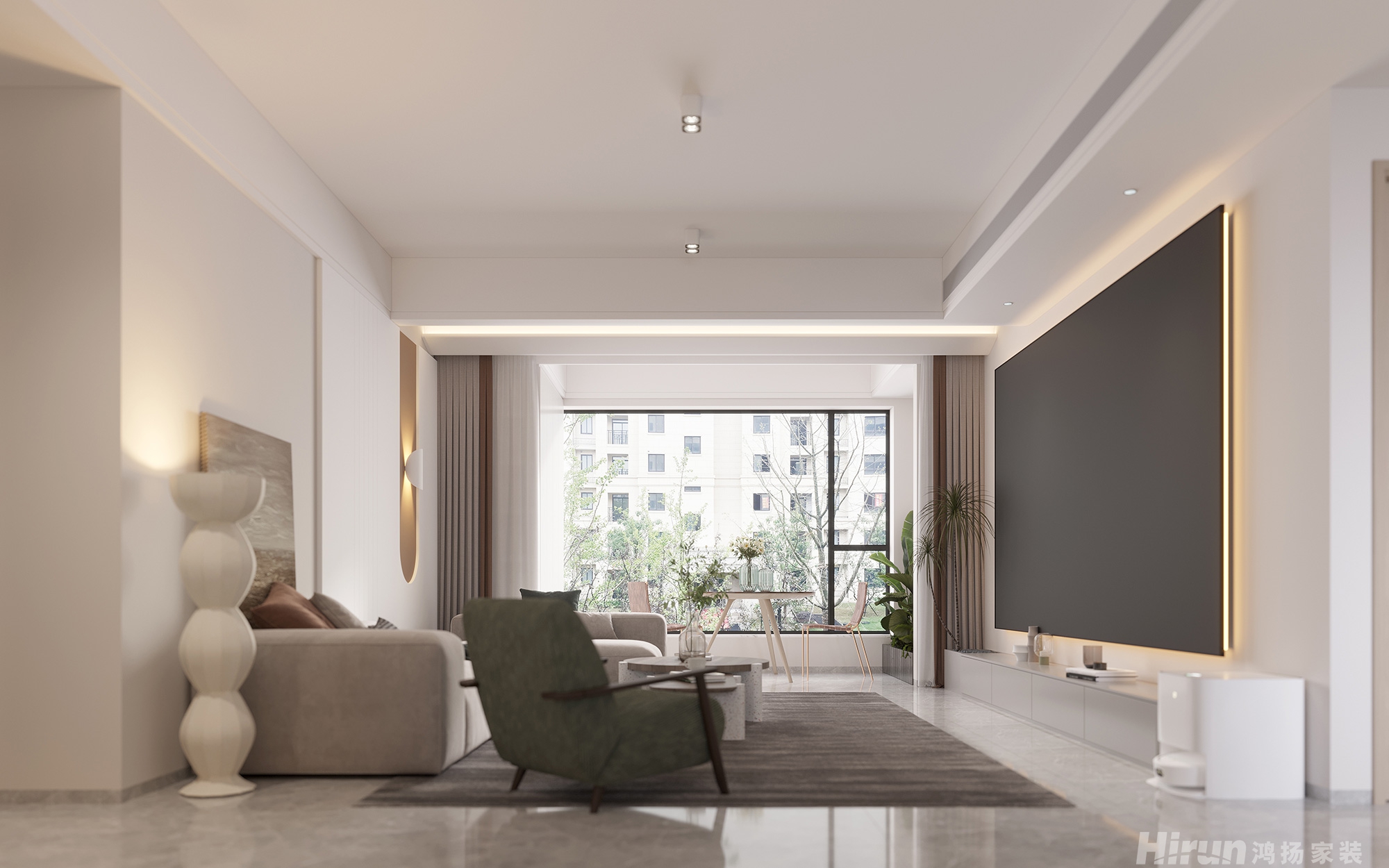 中交建發松雅苑145㎡北歐之光四居室 裝修案例效果圖-6