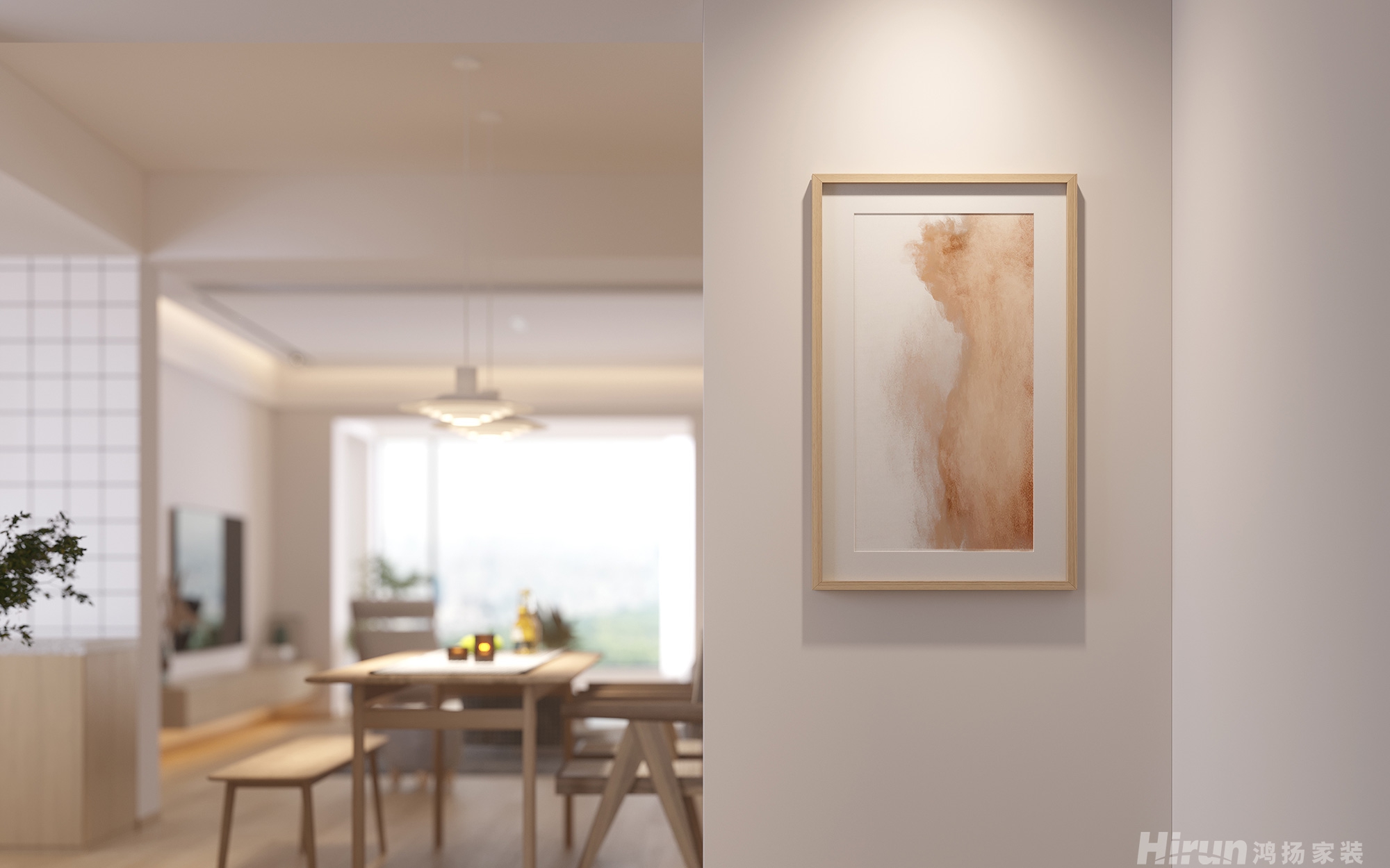 華盛世紀新城140㎡北歐之光三居室 裝修案例效果圖-4