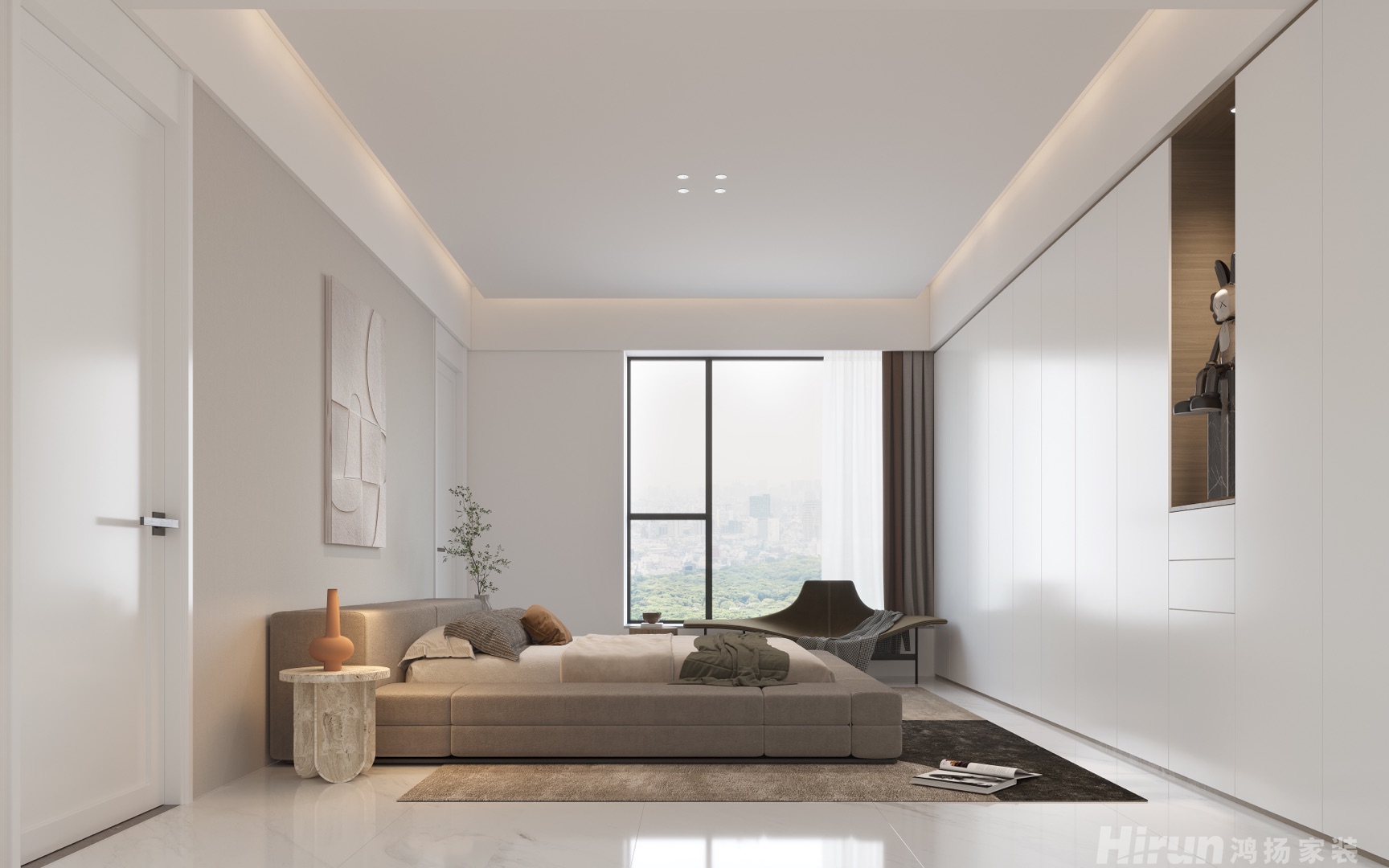 至雅小玲佳園150㎡雅致現代四居室 裝修案例效果圖-5