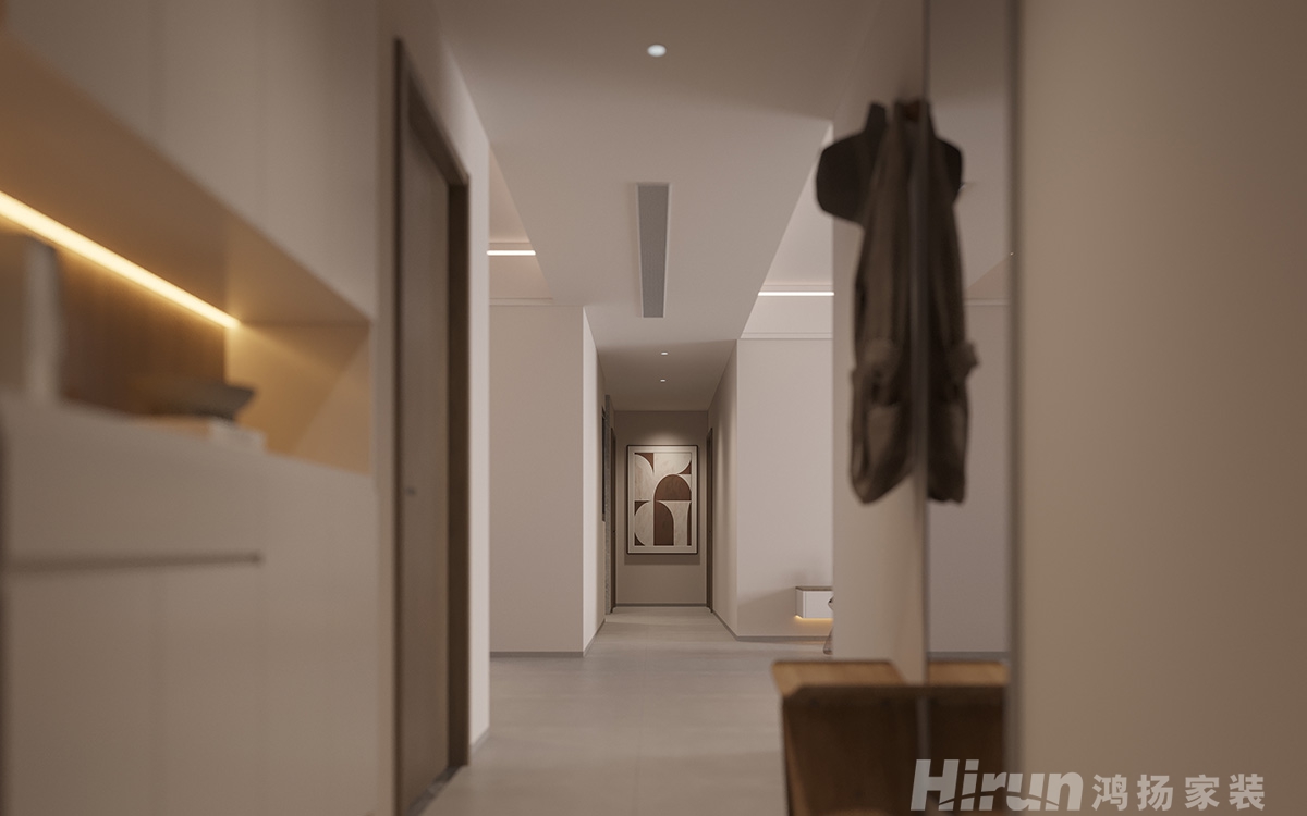 湘府熙園135㎡雅致現代四居室 裝修案例效果圖-2